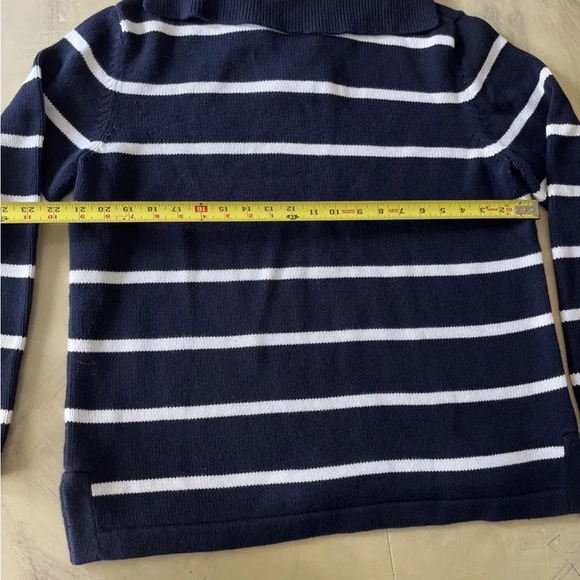 Lauren Ralph Lauren Mens Crest Striped Nautical Sweater Size L Blue Boat Sailor - Picture 7 of 8